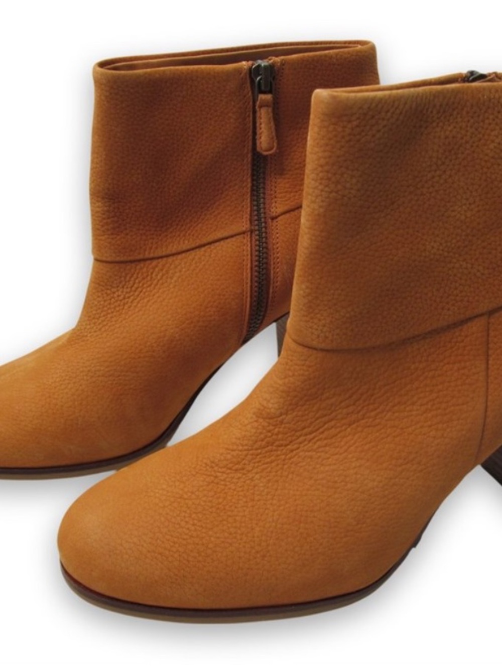 Cole Haan Ankle Boots Leather Tan Size 10B Women